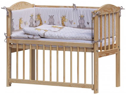 Cot bed linen 7-parts - Scarlett Nebula - for cot Scarlett mini 90 x 41 cm - beige