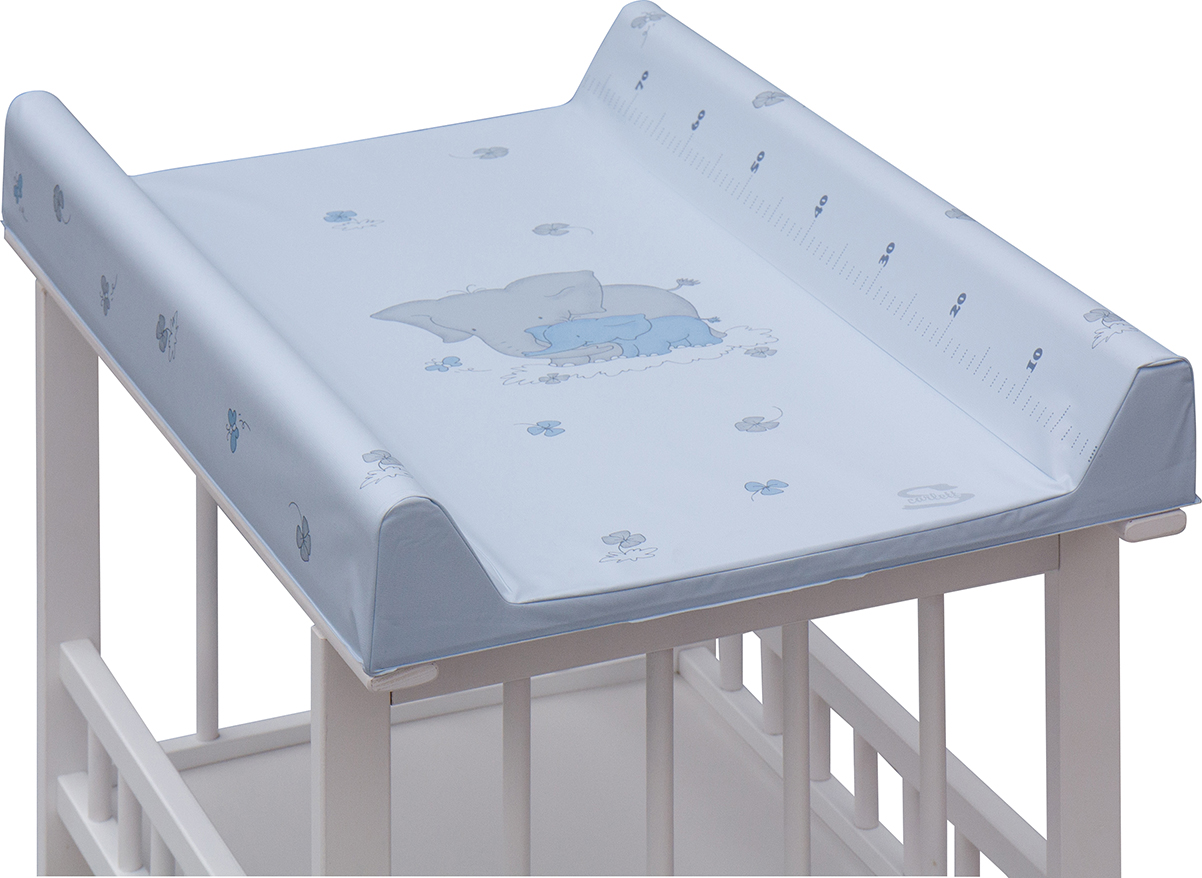 Přebalovací pult Jáš Bílý - Slon - Modrý Scarlett