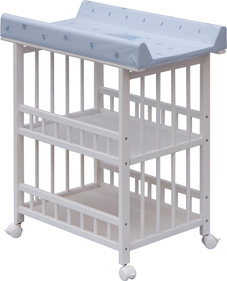 Přebalovací pult Jáš Bílý - Slon - Modrý Scarlett