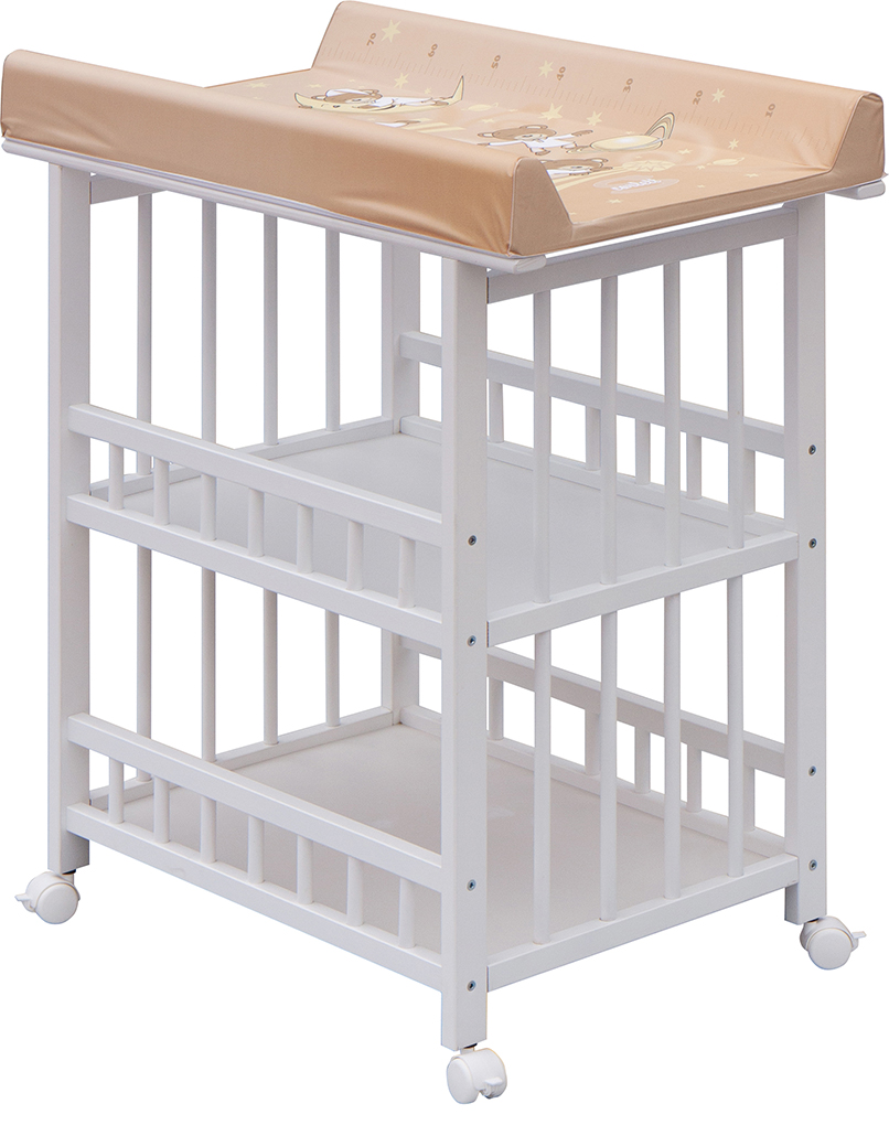 Přebalovací pult Jáš Bílý - Galaxy - Béžové Scarlett