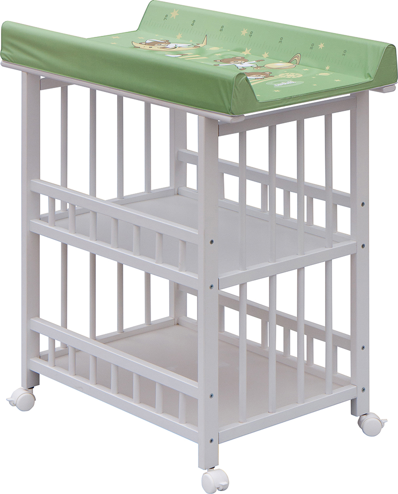 Přebalovací pult Jáš Bílý - Galaxy - Zelené Scarlett