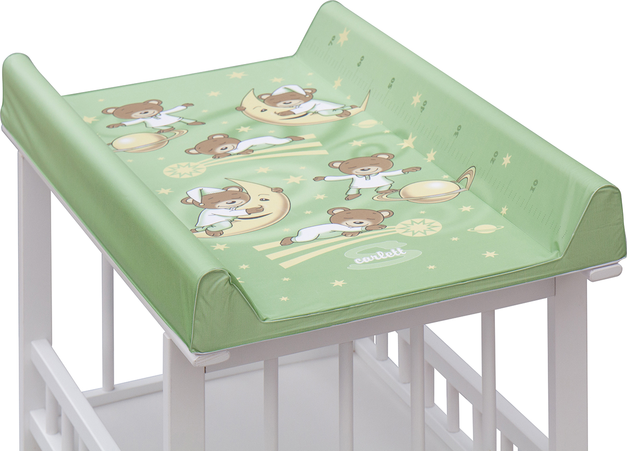 Přebalovací pult Jáš Bílý - Galaxy - Zelené Scarlett