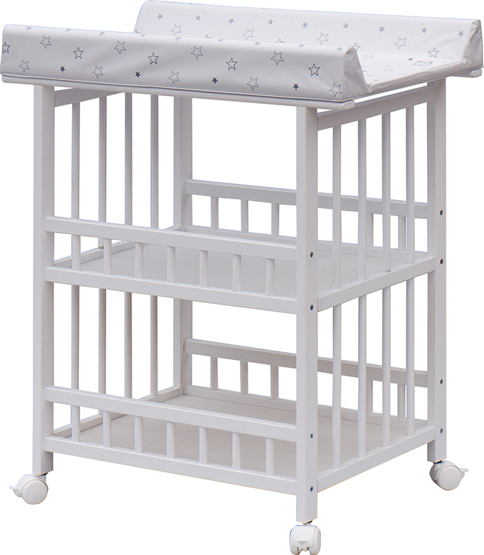 Přebalovací pult Jáš Bílý - Hvězdička - Bílá Scarlett