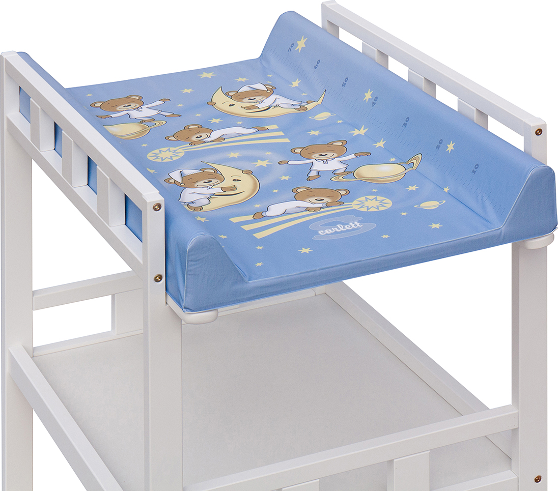 Přebalovací pult Buno Bílý - Galaxy - Modré Scarkett