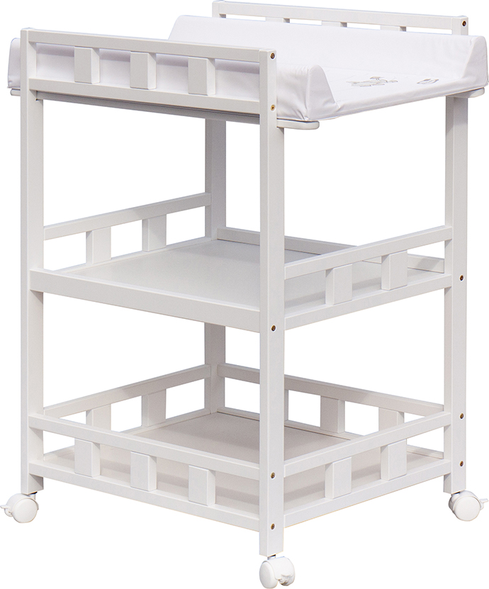 Přebalovací pult Buno Bílý - Oslík - Bílý Scarkett