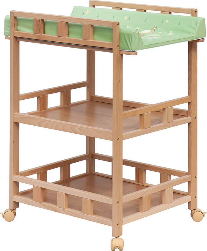 Přebalovací pult Buno Přírodní - Galaxy - Zelené Scarkett