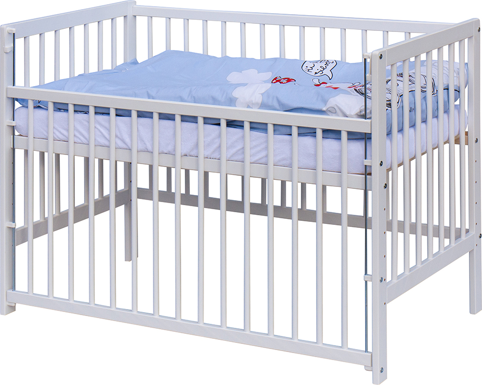 Scarlett, Dětská postýlka s kompletní výbavou Scarlett 120 x 60 cm - Uly - modrá