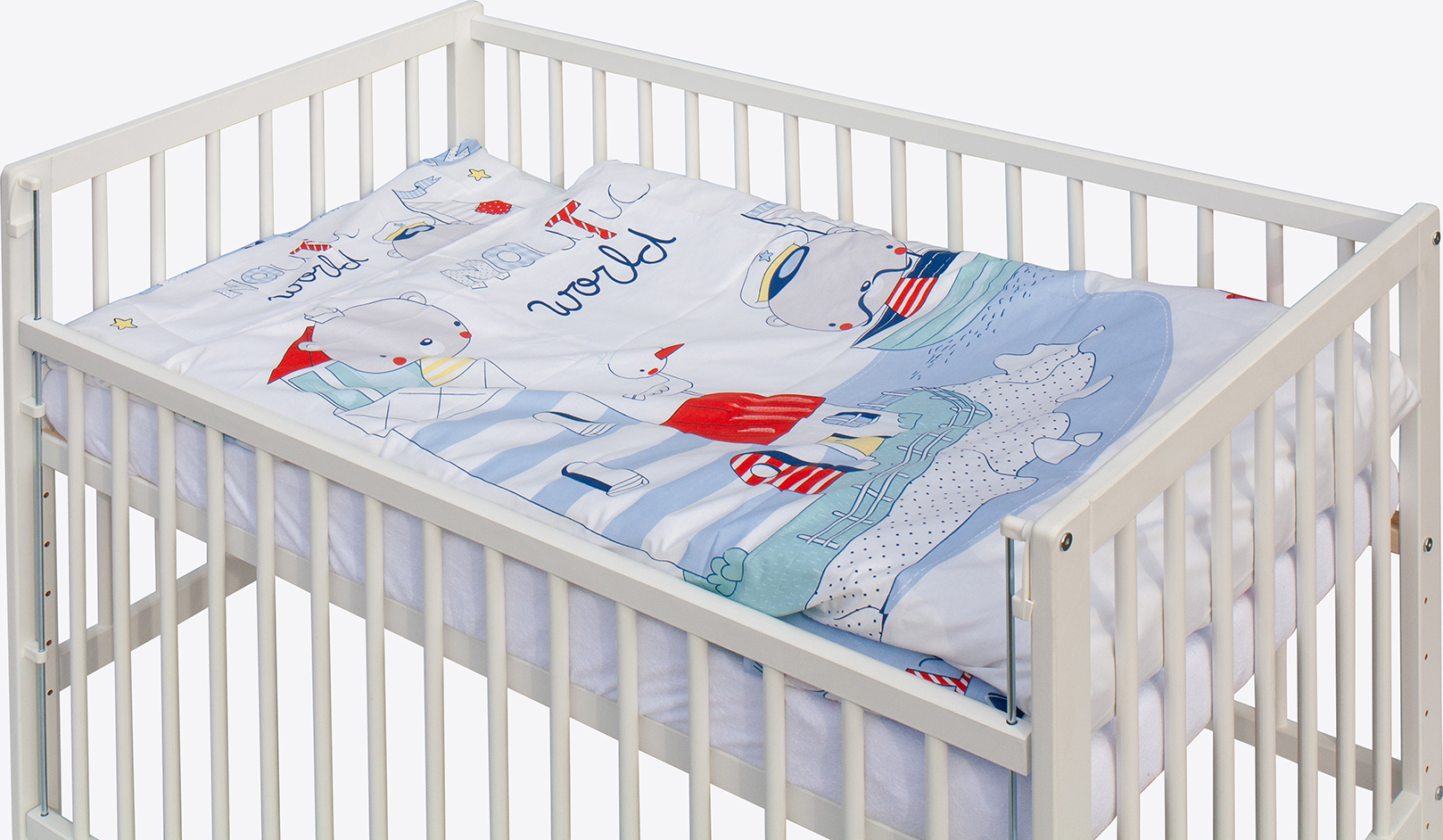 Scarlett, Dětská postýlka s kompletní výbavou Scarlett 120 x 60 cm - Lumpy