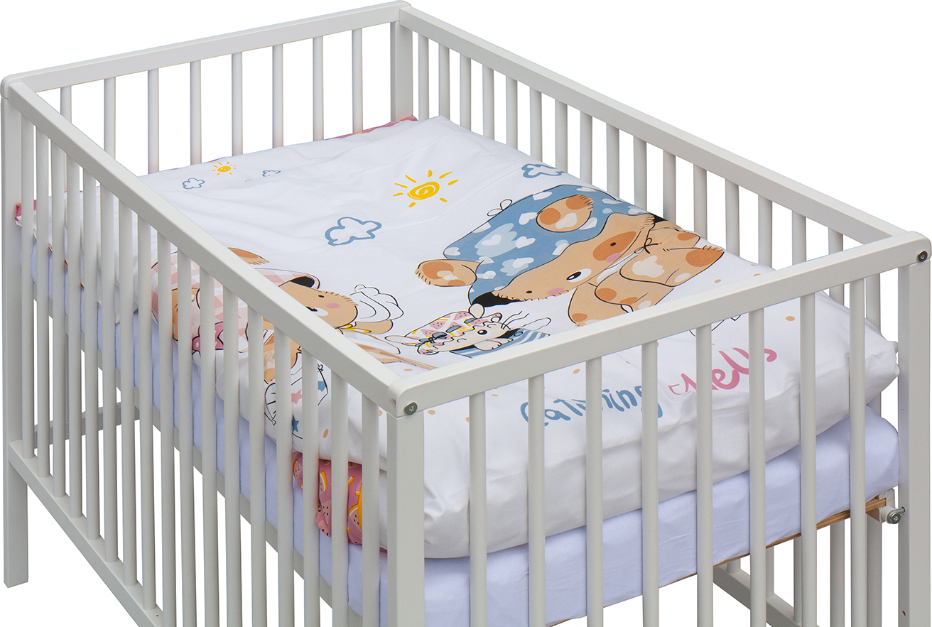 Scarlett, Dětská postýlka s kompletní výbavou Scarlett 120 x 60 cm - Palpy