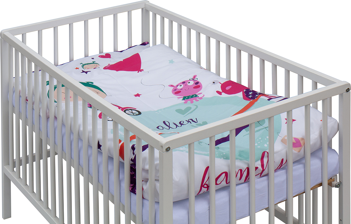 Scarlett, Dětská postýlka s kompletní výbavou Scarlett 120 x 60 cm - Moly