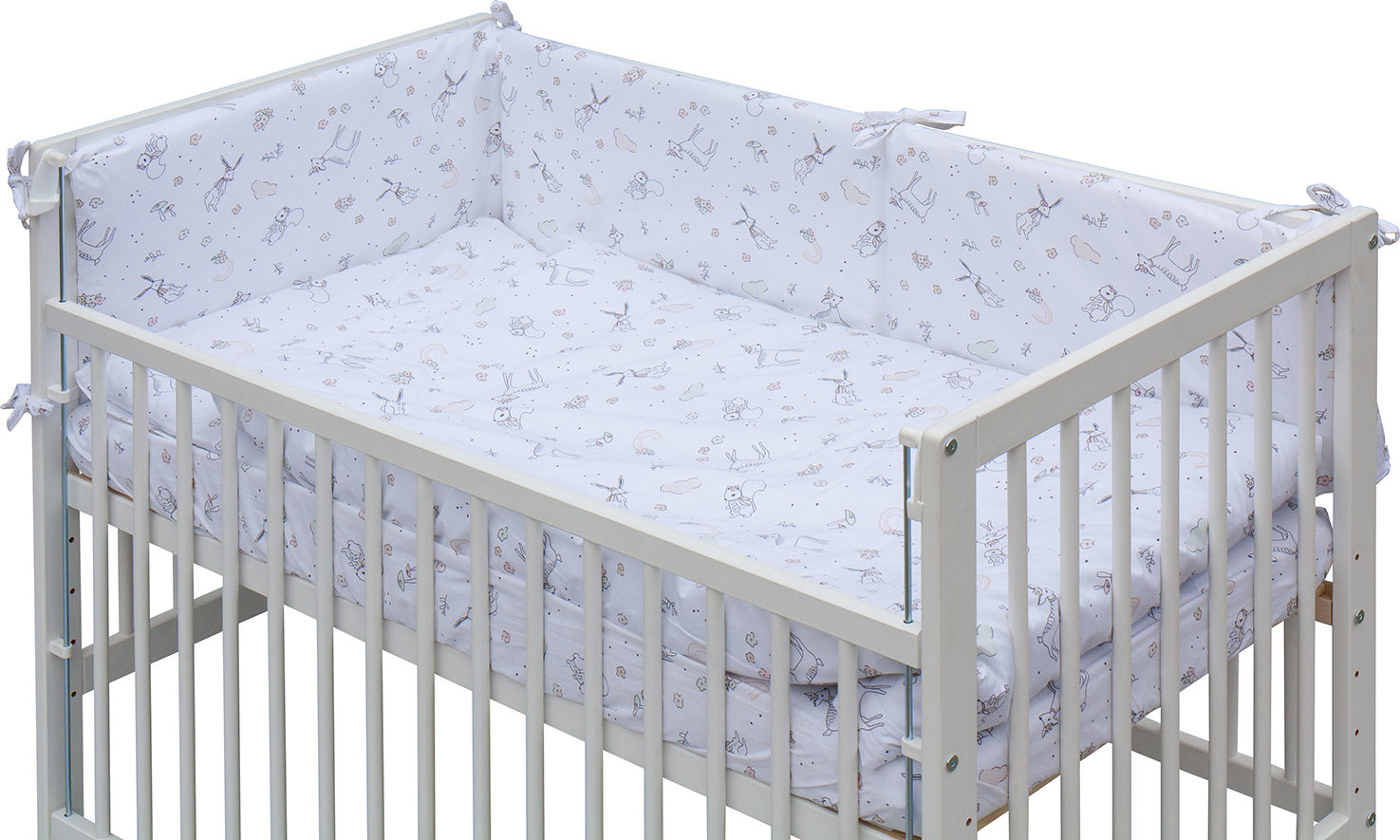 Scarlett, Dětská postýlka s kompletní výbavou Scarlett 120 x 60 cm - Luka