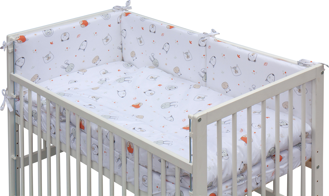 Dětská postýlka s kompletní výbavou Scarlett 120 x 60 cm - Labra