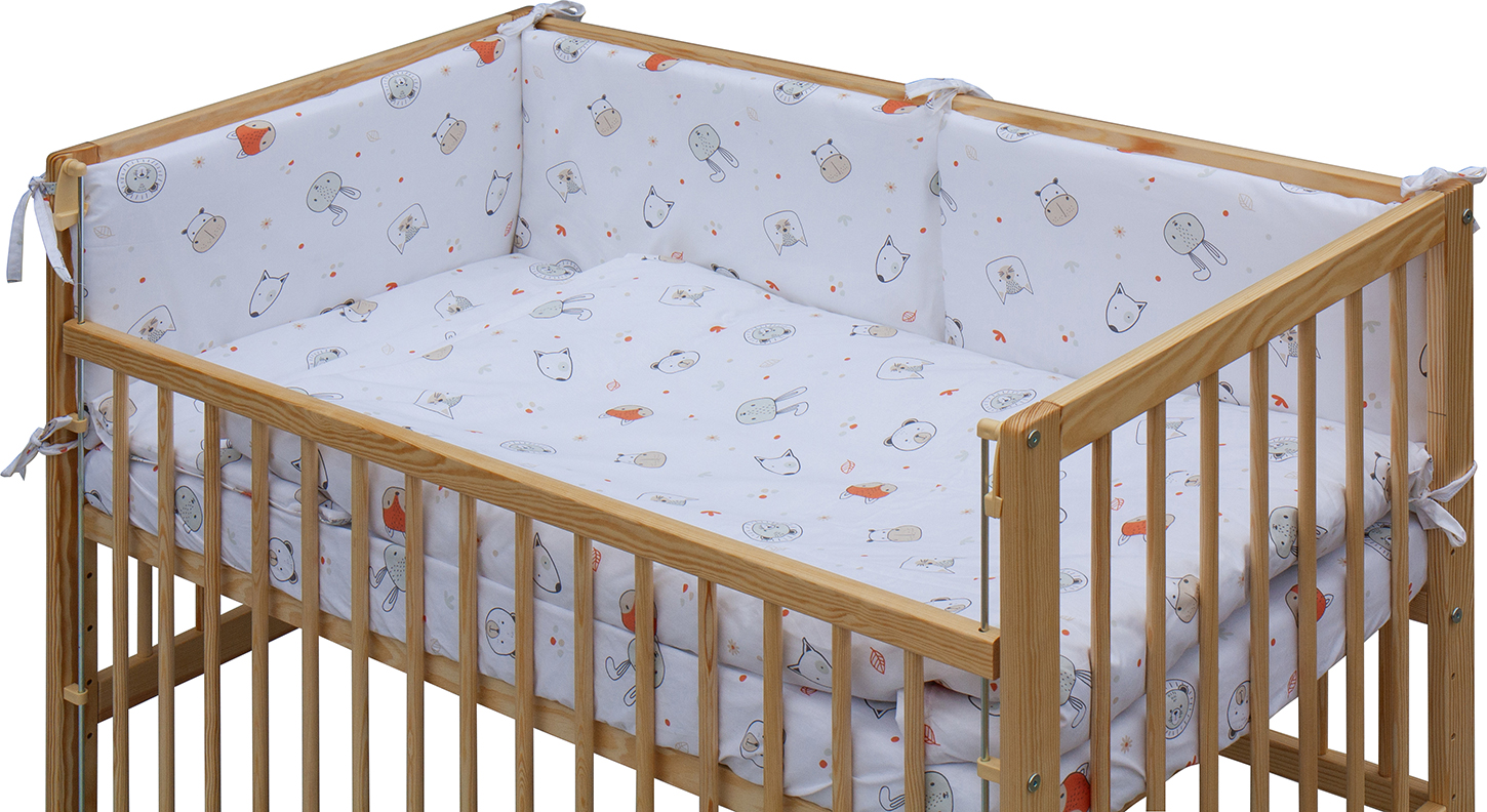 Dětská postýlka s kompletní výbavou Scarlett 120 x 60 cm - Labra