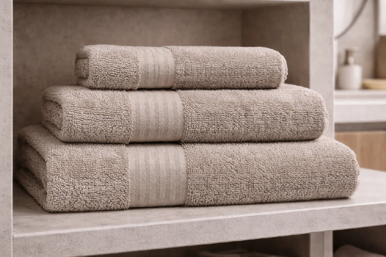 Bavlněný ručník Scarlett LUMA - 50 x 100 cm - béžový