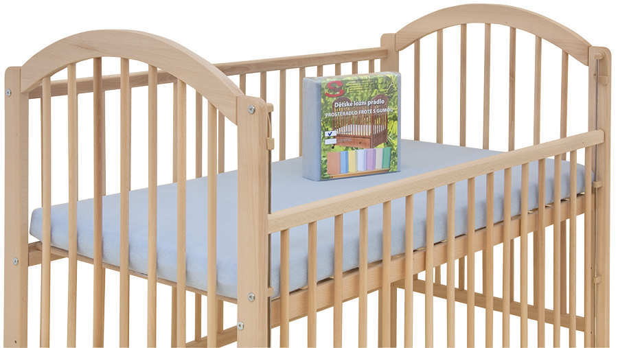 Prostěradlo do dětské postýlky froté Scarlett LUX modré 120x60 cm