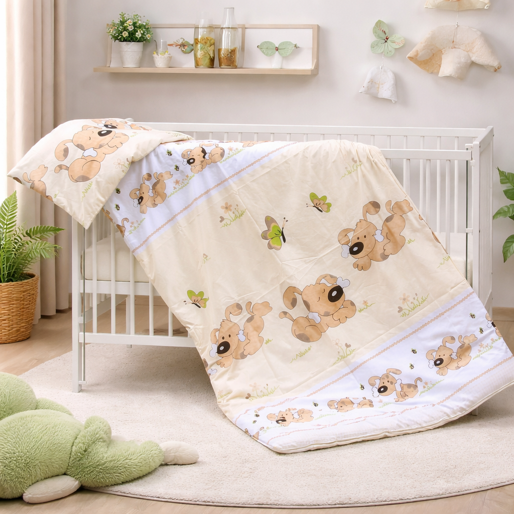 Scarlett, Povlečení do postýlky 2dílné Scarlett JAPY - béžová 90 x 120 cm