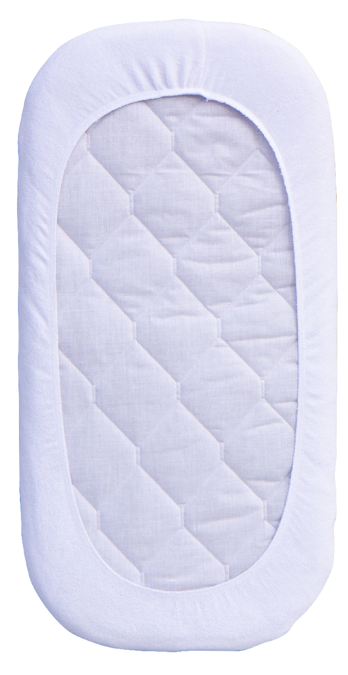 Nepropustné prostěradlo na matraci do kočárku Scarlett 75x35 cm - bílé