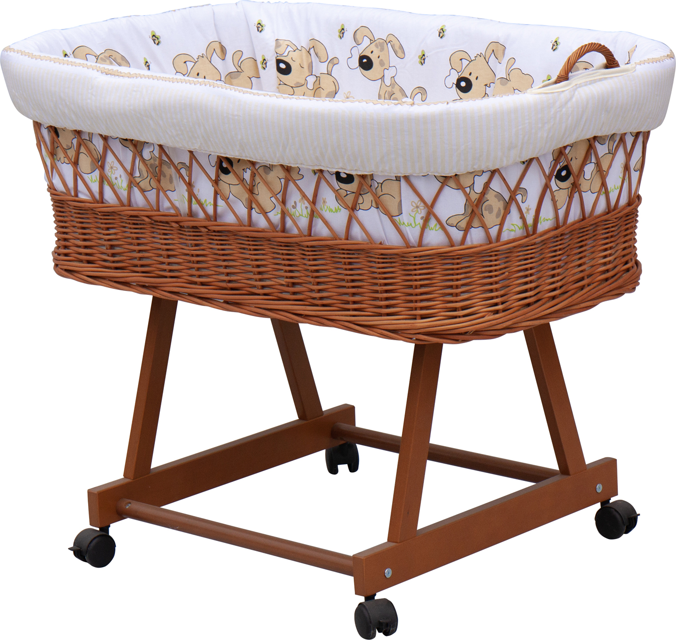 Scarlett, 6dílná souprava - Scarlett Japy do Mojžíšova košíku pro miminko - béžová