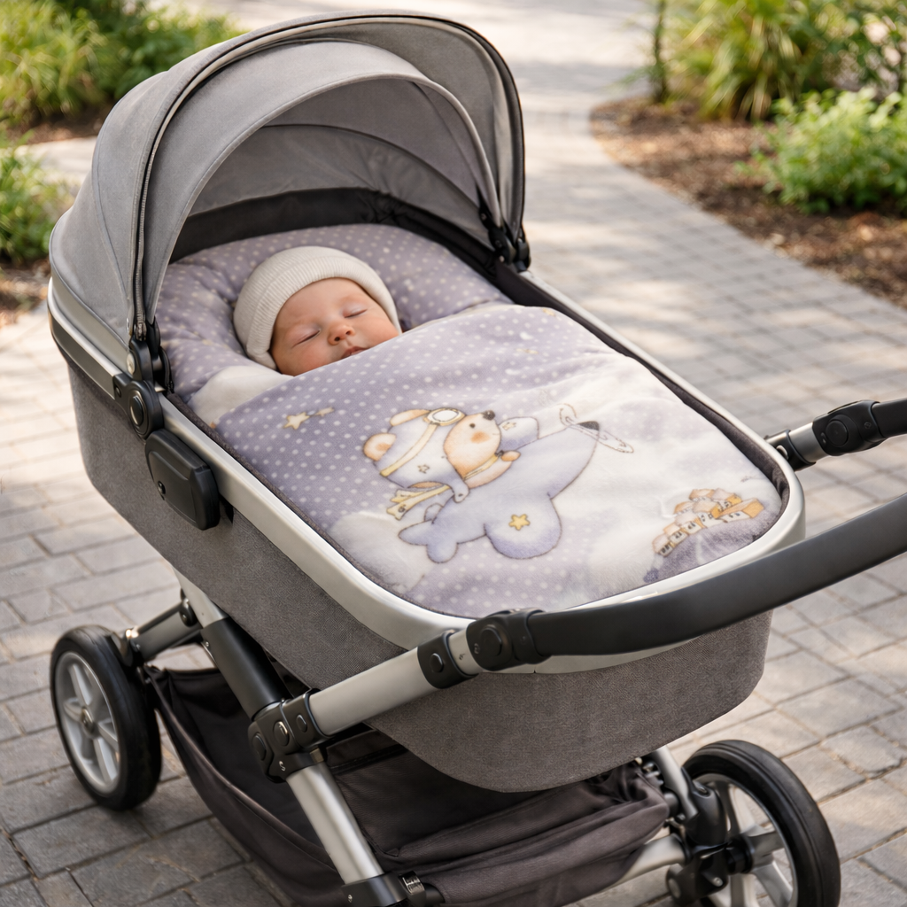 Scarlett, Deka pro miminko 6378 - šedá, 110 x 140 cm