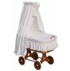 Canopy over Moses basket for baby and cradle - Scarlett Little star - beige