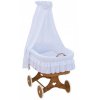 Canopy over Moses basket for baby and cradle - Scarlett Martin - white