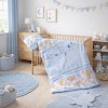 Cot bed linen 2-parts - Scarlett Dero - 135 x 100 cm - blue