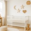 Baby cot - pull-out partitions - Scarlett Glera (beech) - white 120 x 60 cm