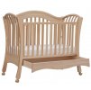 Baby cot - Scarlett VALENCIE - (beech), retractable side - natural 120 x 60 cm - BAZAR