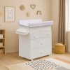 Changing commode with bath Scarlett Vela - white with Star changing mat - white
