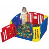 Plastic playpen Scarlett Teddy Bear - coloured, 116 x 116 cm