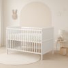 Baby cot Scarlett LONGA with pull-out partitions pine - white 120 x 60 cm