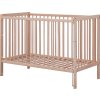Łóżeczko - Scarlett FIRA naturalny ECO (buk), opuszczane boki - 120 x 60 cm