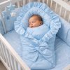 Swaddle Wrap - Scarlett Teddy bear - blue
