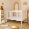 Baby cot Scarlett DOMINIK with pull-out partitions pine - white 120 x 60 cm