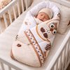 Swaddle Wrap - Scarlett Owl - beige
