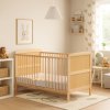 Baby cot 2in1 - Scarlett KACPER (pine) - natural 140 x 70 cm