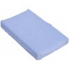 Sheet for changing mat or mattress for cradle or wicker basket - 85 x 55 cm - blue