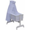 Canopy over Moses basket for baby and cradle - Scarlett Peta - white