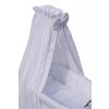 Canopy over Moses basket for baby and cradle - Scarlett Peta - white