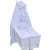 Canopy over Moses basket for baby and cradle - Scarlett Peta - white