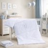 Cot bed linen 2-parts - Scarlett Peta - 100 x 135 cm - white