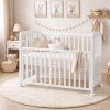 Cot with removable side Scarlett Vista beech white 120 x 60 cm
