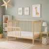 Baby cot with retractable side - Scarlett KAMILA natural ECO (pine) - 120 x 60 cm