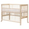 Baby cot with retractable side - Scarlett KAMILA natural ECO (pine) - 120 x 60 cm