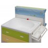 Changing plastic commode with tray Scarlett ARIEL - colour