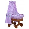 Canopy over Moses basket for baby and cradle - Scarlett Kulisek - pink