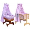 Canopy over Moses basket for baby and cradle - Scarlett Kulisek - pink