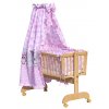 Canopy over Moses basket for baby and cradle - Scarlett Kulisek - pink