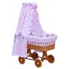 Canopy over Moses basket for baby and cradle - Scarlett Kulisek - pink