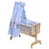 Canopy over Moses basket for baby and cradle - Scarlett Kulisek - blue